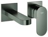 GROHE 2-gats wastafelkraan Plus 29303_4, wandmontage, afbouwdeel voor 23200002, hartafstand 110mm, voorsprong 147mm, hard graphite geborsteld, 29303AL4