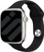 Strap-it Slimfit Siliconen Horlogeband – Zwart – Geschikt voor Apple Watch 38/40/41/42mm