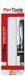 Pentel EnerGel Document Gel Rollerball Pen, 0.35mm, Black, 2 Pack