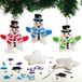 Baker Ross AX514 Sneeuwman Ster Kerstballen Set - Set Van 6