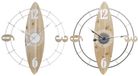 DKD Home Decor Wandklok Wit Ijzer Hout MDF