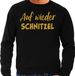 Bellatio Decorations Apres ski sweater heren - Auf wieder Schnitzel - zwart - glitter goud - wintersport XL