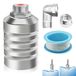 Solidchoice - Lot de 4 vannes de flotteur automatiques pour contrôle du niveau d'eau, en acier inoxydable