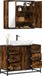 Maison Exclusive - Ensemble de meubles de salle de bain 2 pièces en bois composite chêne fumé