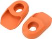 BeiJingLiangPinJiaZuoKeJiWenHuaFaZhanYouXianGongSi Protège-manivelle pour cyclisme - Couvre-pédalier en silicone, protection pour pièces de VTT et de vélo de course (Orange)