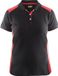 Blåkläder Blaklader Dames poloshirt piqué 3390-1050 - Zwart/Rood - XL