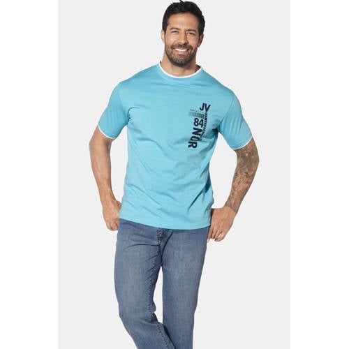 Jan Vanderstorm T-shirt FLEMMING Plus Size turquoise