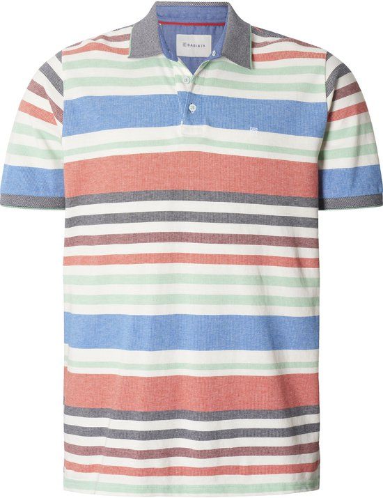 Babista heren Poloshirt - 64/66 - rood - Plus Size