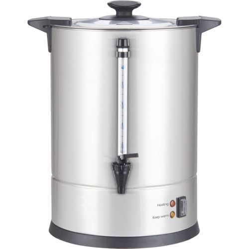 LOUIS TELLIER Professionele percolator van roestvrij staal, inhoud 10 l, inhoud 75 kopjes, afdruipkraan