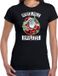 Bellatio Decorations Shoppartners Bv Fout Kerstshirt / Kerst t-shirt Northpole roulette zwart voor dames - S