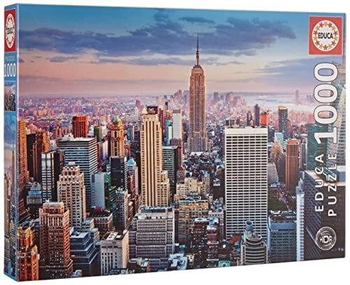 Educa 14811, Midtown Manhatten, 1000 stukjes puzzel voor volwassenen en kinderen vanaf 10 jaar, New York, Big Apple, Amerika