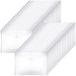 ASelected 40 stuks A5 plastic portefeuilles duidelijk, document plastic portefeuilles, plastic portemonnee popper map voor thuis, kantoor, school