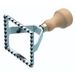 KitchenCraft World of Flavours Ravioli Uitsteekvorm, 7 x 7 x 11,5 cm, Hout En Aluminium - Bruin En Zilver