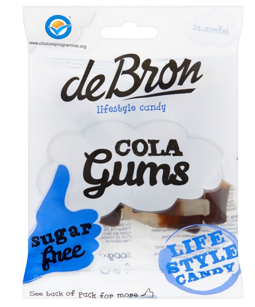 De Bron Suikervrije Cola Gums