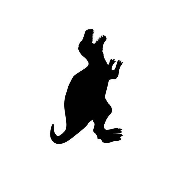 Securit Silhouette dino chalkboard including chalkmarker and self adhesive mounting strips