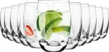 Unyqoos® Krosno Elite collectie verres à boire en cristal – set de 12, 360 ml, forme trompette, lavable au lave-vaisselle, adapté pour la maison, les restaurants et les événements