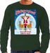 Bellatio Decorations Shoppartners Bv Foute Kersttrui / sweater - History repeats man with beard talks too much - groen voor heren - kerstkleding / kerst outfit XL