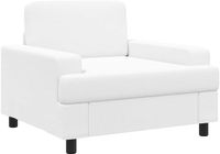 vidaXL Fauteuil Wit Stof