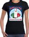 Bellatio Decorations Fout Italie Kerst t-shirt / shirt - Christmas in Italy we know how to party - zwart voor dames - kerstkleding / kerst outfit S