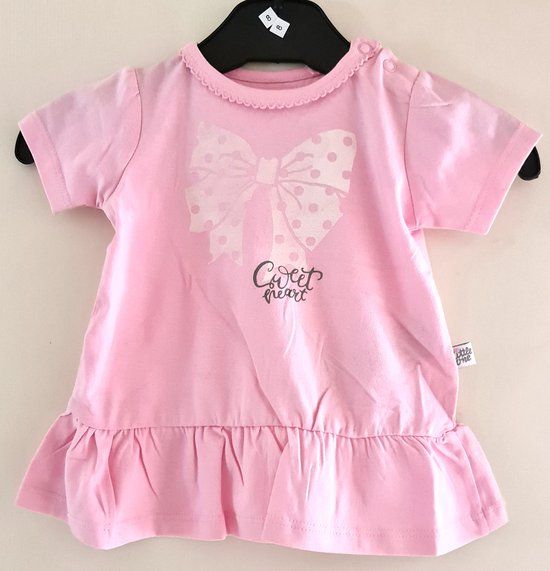 Blue Seven T-shirtje Vlinder met Broek Roze Maat 62 - Maat 62