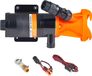 Pompe à eaux usées - Pompe macerator 12V pour eaux usées/eaux sales - 45 litres par minute - Portable - Broyeur intégré - Raccord rapide - Convient aux camping-cars, bateaux et navires