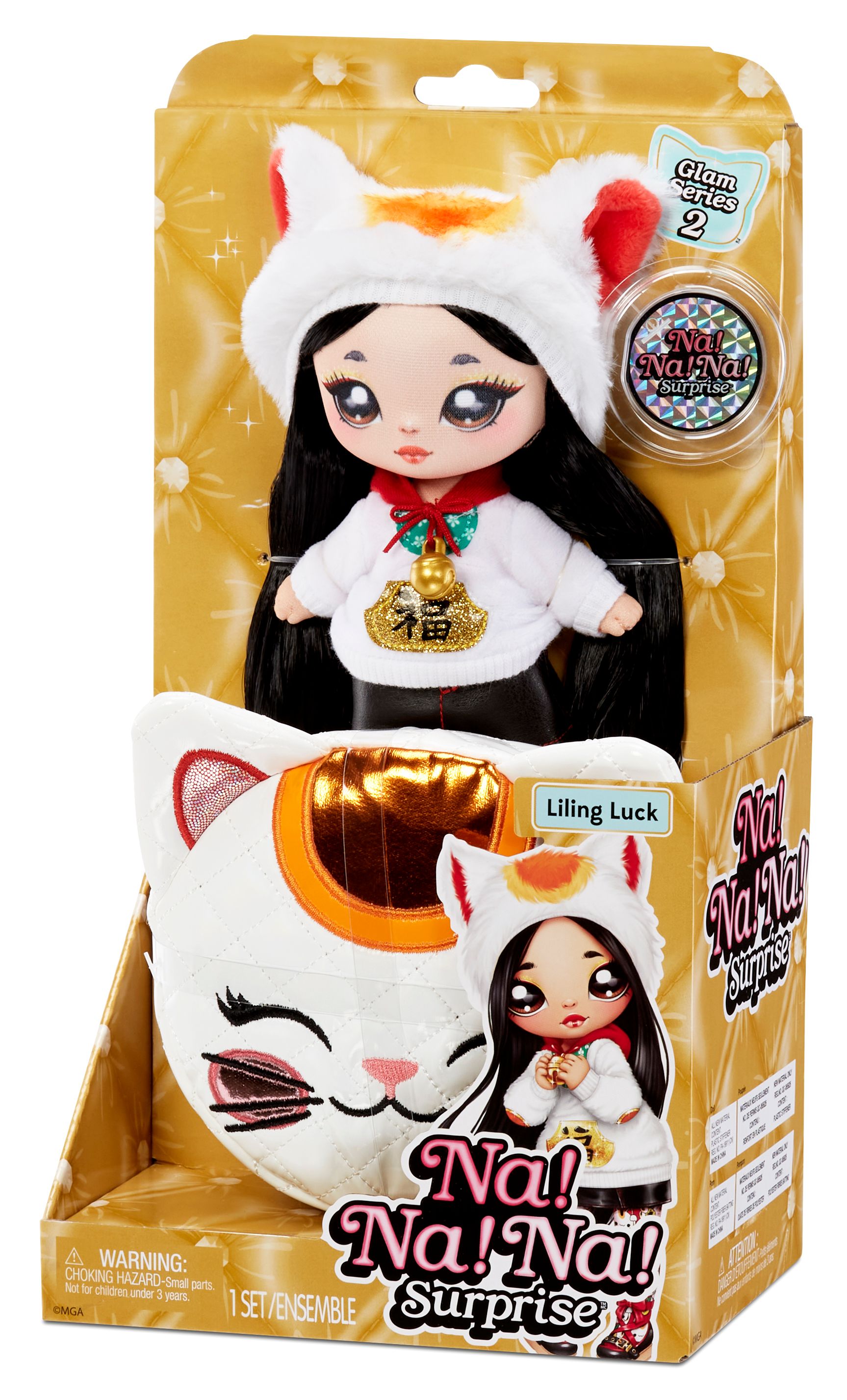 Na! Na! Na! Surprise Glam 2-in-1-modepop Liling Luck - Serie 2 - 18 cm