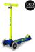 Micro Maxi Deluxe Trottinette Enfant LED Bleu Jaune Néon
