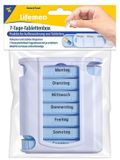 Lifemed pillendoos 7 dagen, kunststof, wit/blauw