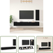 Vidaxl Meuble mural - Ensemble meuble TV 4 pièces chêne noir bois d'ingénierie