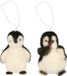 Merkloos / Sans marque Kaemingk B.V. 2x Kersthangers figuurtjes pinguins 9 cm