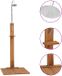 vidaXL Buitendouche 75x75x210 cm massief teakhout