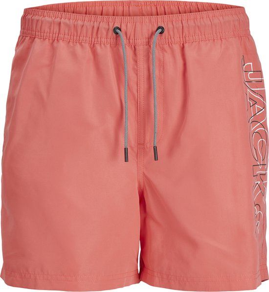 JACK & JONES JPSTFIJI JJSWIM Heren Zwembroek - Hot Coral - Maat M