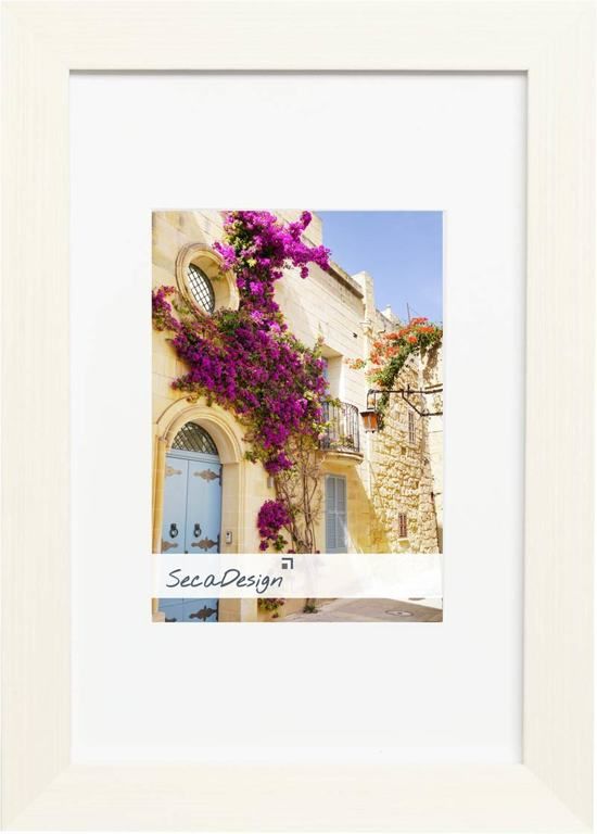 SecaDesign Fino Fotolijst Hout - Fotomaat 10x15 / 7x10 cm - Wit