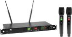 Omnitronic UHF-602 Système de microphone sans fil 2 canaux 520-554 MHz
