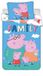 Peppa Pig dekbedovertrek Big Family 100 x 135 cm - 40 x 60 cm - Coton