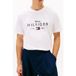 Tommy Hilfiger Logo Graphic Jersey Crew Neck T-shirt White