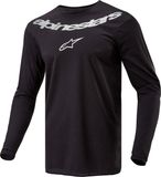 Alpinestars Fluid Graphite Jersey Zwart Zilver Maat M