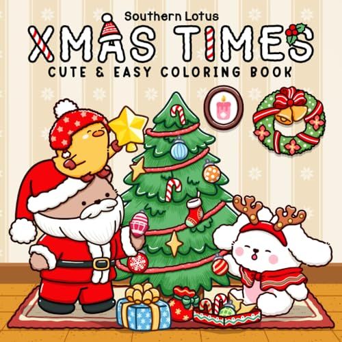 Xmas Times Coloring Book For Adults And Teens