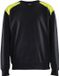 Blåkläder Sweatshirt bi-colour 3580-1158 - Zwart/High Vis Geel - XXL
