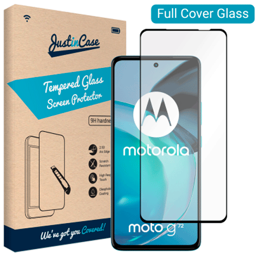 Just in Case Just in Case Gehard Glas Edge To Edge Screenprotector Motorola Moto G72