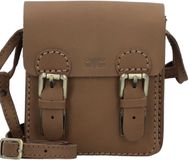 Mika kleine schoudertas leer 15 cm - Dames - braun-matt