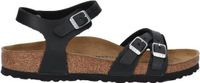 Birkenstock Kumba Zwart - Platte sandalen - Vrouwen - Maat 36 - Leer