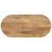 VidaXL Tafelblad ovaal 140x60x2,5 cm bois de manguier massif
