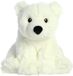 Aurora Pluche ijsbeer knuffel - Knuffeldier - wit - 24 cm - Noordpool thema