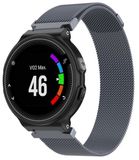By Qubix - Milanese bandje - Small - Space Grey - Geschikt voor Garmin Approach S20