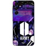 Maniacase Etui Samsung Galaxy A16 BTS leger logo Bangtan Subs