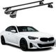 Menabo Barres de toit support de base pour BMW 2-serie G42 Coupé 2021-2025, 75 kg, noir, acier, 2 pièces