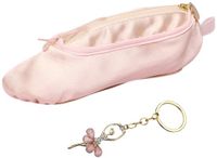 Merkloos Solidchoice - Roze Balletschoen Pennenzak met Sleutelhanger