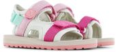 Shoesme Beige Lichtgewicht Sandaal - Sandalen Kind - Meisjes - Beige Pink Green - Spandex - Maat 32