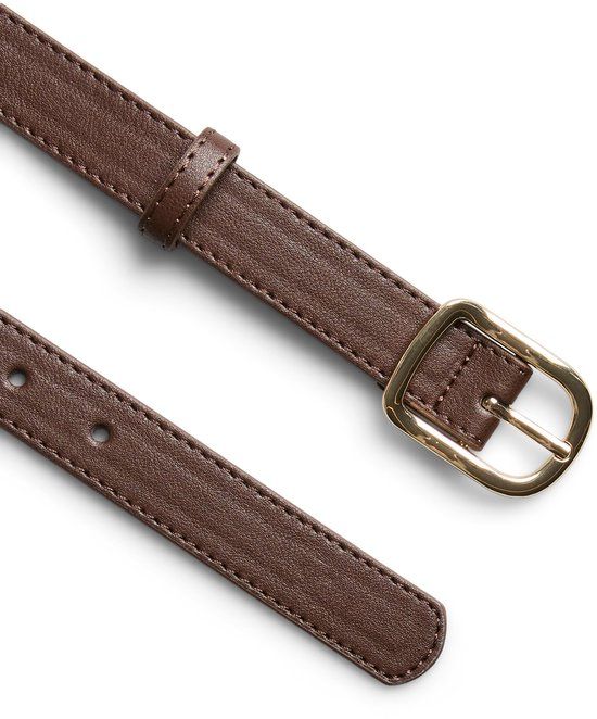 PIECES PCNIKOLINE JEANS BELT NOOS Vrouwen Riem Hot Fudge Polyester